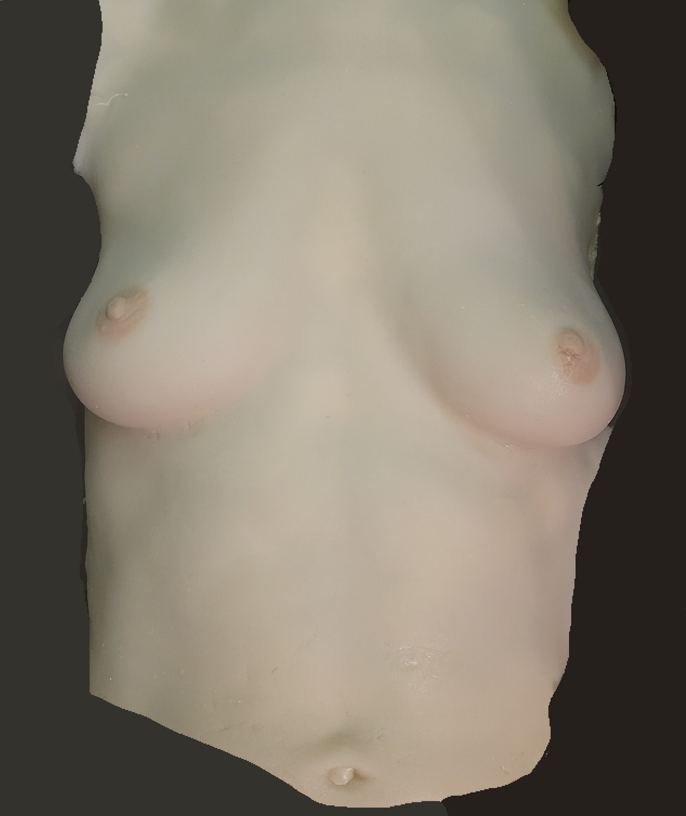 natural color silicone female chest B-cup life cast